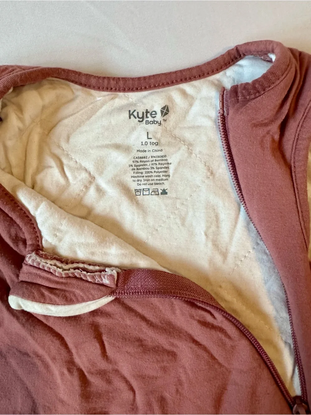 Kyte BABY Dusty Rose Sleeveless Zippered Sleep Sack